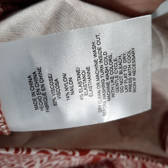 NWT JONES NEW YORK BRICK/JONES WHITE BLOUSE SZ L. - Picture 7 of 10